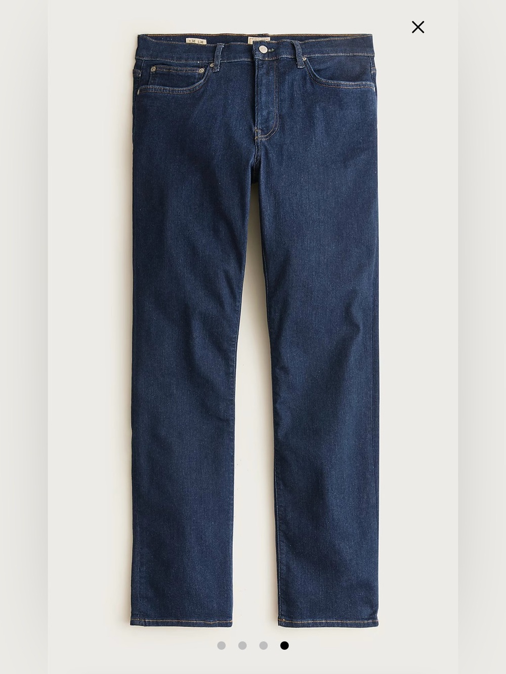 J. Crew 770M Straight-fit stretch jean in aged indigo wash Size 32 $148 CF172